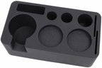 Yajuyi Coffee Tamper Kit Organizer | Easy-to-Clean, Silicone pressing Mat with Portafilter Stand, for home use, Black by Yajuyi