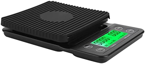 Portable Coffee Scale with Timer - Digital Kitchen Scale for Accurate Pour Over Brewing (Black) - Image 3