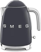 SMEG KLF03 Electric Kettle 1.7L (7 Cup), Retro Hot Water Boiler for Tea & Coffee, Fast Boiling, Auto Shut-Off, Soft Open Lid, 360° Swivel Base Countertop Kettle – Slate Grey by Unknown