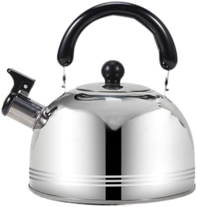 Tea Kettle Stovetop Tea Kettle Stainless Steel Stovetop Whistling Tea Kettles Mirror Polished Food Grade Stainless Steel Pour Over Kettle (Silver 3L) by Unknown