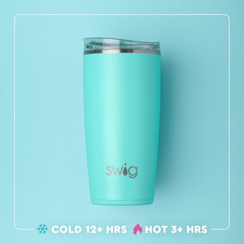 Swig Life 22oz Insulated Tumbler with Lid, High Tide - Image 3