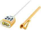 Taylor Pro Ultra-Fast Thermocouple Thermometer – 6-Second Instant Read Digital Food Thermometer with 270° Adjustable Folding Probe, White Backlit Display & IP67 Waterproof Design (Black) (Yellow) by Taylor