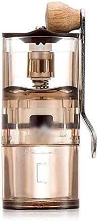 Manual Coffee Grinder with Ceramic Burrs, Hand Coffee Mill with Two Containers Adjustable Coarseness for Home, Office and Travelling by Unknown