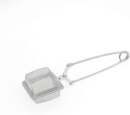 Tea strainer Gold Mesh Tea Infuser Stainless Steel Sphere Mesh Tea Strainer Coffee Herb Spice Filter Diffuser Handle Tea Ball Match Tea Bags (Color : Light Green) by Unknown