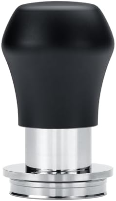 Normcore 39mm Coffee Tamper V4.1 Mini, Spring-Loaded with Click Feedback, 304 Stainless Steel Flat Base, Compatible with Flair Classic Signature, Black by NORMCORECOFFEETOOLS