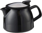 FORLIFE Bell Ceramic Teapot with Basket Infuser, 16-Ounce/470ml, Black Graphite - Image 2