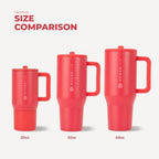 HydroJug Traveler 20oz Kids Insulated Tumbler with Handle, Fruit Punch - Image 5