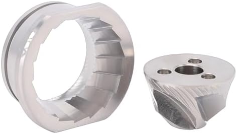 Zunate Replacement Conical Grinder Burr Set for Plus Coffee Machine, 48mm Stainless Steel Burr Vane/Wing, 3-Hole Design for Precise Grinding & Rich Flavor - Image 4
