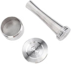 Reusable Coffee Capsule Stainless Steel Coffee Pod Filter Compatible with DELTA Q Coffee Machine Durable Easy to Clean Includes Spoon Brush Coffee Paper Filter (with Paper Filters Brush Spoon Press - Image 3