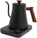 Gooseneck Electric Kettle, 0.24Gal Stainless Steel Electric Tea Kettle with Precision Temperature Control & LED Touchscreen, 1200W 90°Gooseneck Kettle for Tea Coffee (Black) by QUEMARQUE
