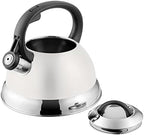 Mr. Coffee Flintshire 1.75-Quart Stainless Steel Whistling Tea Kettle with Nylon Handle – Durable Stove-Top Kettle in Linen Finish - Image 5