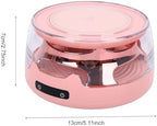 Buachois Mug Warmer, Smart Electric Coffee Heating Plate for Desk with 4 Temp Settings and Colorful Lights, Coffee Accessories for Milk, Tea, Candle, Ideal Gifts for Women Men (Pink) - Image 2