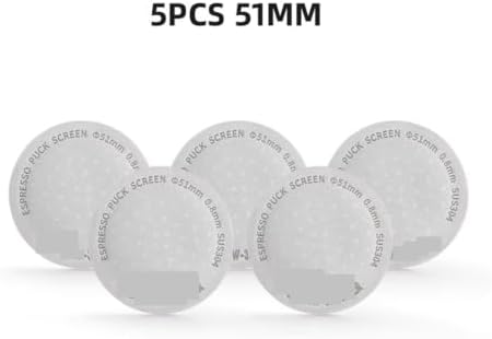 Coating Espresso Puck Screen 51/53/58.5mm Reusable Metal Filter 0.8mm Thickness Lower Shower Screen(5pcs 51mm) - Image 2