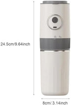 Electric Coffee Grinder and Brewing Combo Portable Coffee Maker Wireless Handbrewed Machine Rechargeable Battery Stainless Steel Cup 350ml Capacity (2566 English Version) - Image 3