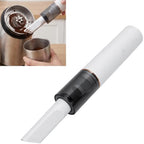 banapoy Mini Vacuum Cleaner, Handheld Vacuum Cleaner Cordless, Portable Desk for Coffee Grounds, Soft Brush Coffee Powder, for Car Interior, Keyboard, Drawer (White) - Image 3