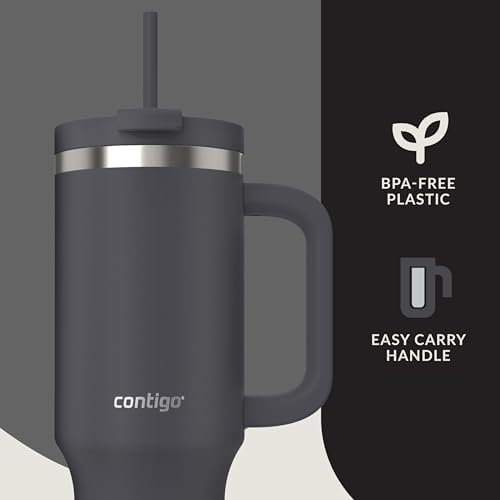 Contigo Streeterville 40oz Tumbler, Stainless Steel Vacuum Insulated, Leak-Proof, Cold for 29 Hours, Darkstone - Image 7