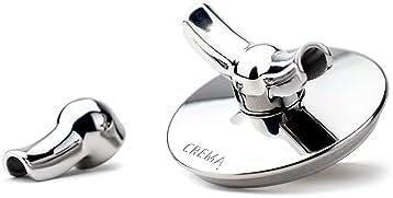 CREMA Coffee Products 58mm Bottomless Spouts | Single & Double Spout Options | Converts Bottomless Portafilter to Spouted | Compatible with Crema 58mm & E61 Portafilters | Durable Stainless Steel by CremaCoffeeProducts