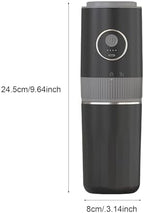 Electric Coffee Grinder and Brewing Combo Portable Coffee Maker Wireless Handbrewed Machine Rechargeable Battery Stainless Steel Cup 350ml Capacity (2566 English Version) - Image 2