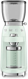 SMEG CGF11 Retro-Style Coffee Grinder – Burr Mill with 30 Grind Settings, Stainless Steel Conical Burrs, Removable Hopper – Precision Countertop Grinder for Espresso, Drip, French Press-Pastel Green by Unknown