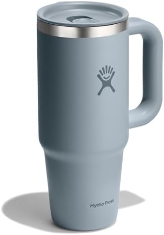 Hydro Flask Coffee Travel Tumbler Mug – Insulated Stainless Steel, Leak Resistant Hot & Iced Coffee Cup 24 Oz Shale Gray - Image 2