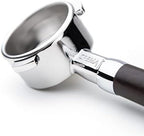 CREMA Coffee Products 54mm Bottomless Naked Portafilter | Compatible with 54mm Breville Machines | Includes Double Shot Filter Basket | Sandalwood - Image 4