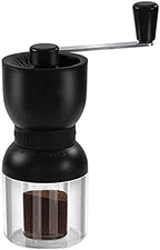 Coffee Grinder Manual Coffee Grinder with Ceramic Burrs Hand Coffee Mill with Two Containers Adjustable Coarseness Refillable Lids by Unknown