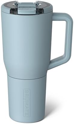BrüMate Müv - 35oz 100% Leak Proof Insulated Coffee Mug with Handle & Lid - Stainless Steel Coffee Travel Mug - Double Walled Coffee Cup (Mist) by Br%C3%BCMate