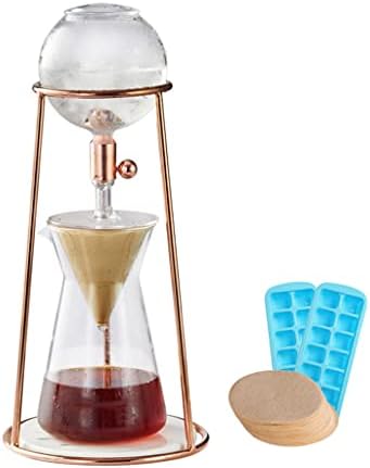 JITEM Cafetera Glass Ice Dripper Maker Manual Household Drip Coffee Hand-Brewed Cold Brew Pot with Filter Adjustable Water Flow Coffee Maker for Coffee or Tea by Unknown