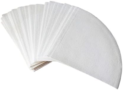 100-300 Coffee Filter Paper Count Disposable Coffer Filters Natural Cone V-Shaped Unbleached Filter for v&60 Coffee Dripper(White 300pcs,V01(S)) by Unknown