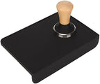 Aramox Wood Coffee Tamper with Silicone Tamper Mat Set Stainless Steel Base Beech Handle Even Pressure Easy Clean for Beginners Home Baristas Prep 8.5 X 6.0 X 0.4in (51mm / 2.01in) - Image 7