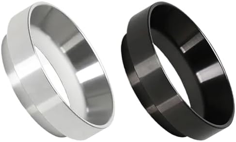 51/53/54/58mm Espresso Coffee Dosing Ring Coffee Filter Replacement Ring Espresso with 2 Cup 1 Cup Basket Needle Dosing Funnel 54mm(51mm Sliver Ring) by Unknown