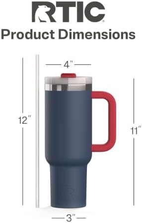 RTIC 40oz Road Trip Tumbler, Insulated, Ceramic Lined, Patriot - Image 4
