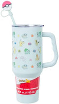 Silver Buffalo Pokémon Fruit Snack, Pikachu, Stainless Steel Tumbler, 40oz by SilverBuffalo