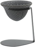Ceramic Pour Over Dripper and Tea Strainer with Iron Stand - Black/Gray by Unknown