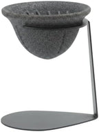 Ceramic Pour Over Dripper and Tea Strainer with Iron Stand - Black/Gray by Unknown