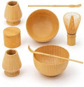 Bamboo Matcha Whisk Set with Holder, Scoop and Bowl for Tea Practice by Unknown