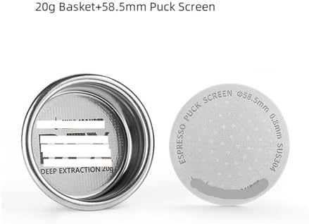Precise 58.5mm Espresso Coffee Filter Baskets With Espresso Puck Screen Fit 58mm Portafilter Barista Accessories(15g and Puck Screen) - Image 6