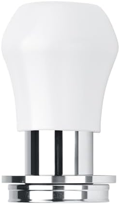 Normcore 45.5mm Coffee Tamper V4.1 Mini, Spring-Loaded Espresso Tamper with Click Feedback, Flat Base with Silicone Stand for Flair Pro, Pro 2, White by NORMCORECOFFEETOOLS