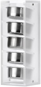 Normcore 54mm Espresso Filter Basket Stand, Holds 5 Espresso Filter Basket Rack Storage Holder Acrylic Stand for 54mm Portafilter Baskets, Frosted Clear - Image 2