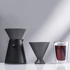 Coffee Dripper Set, Permanent Pour Over Coffee Maker with Ceramic Filter Cup and Separate Stand, Ideal for Home Brewing Fresh Coffee - Image 3