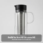 Iced Tea Glass Cold Brew Maker, Black 1000ML - Image 5