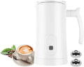 Milk Frother, 4-in-1 Milk Steamer, 350ml/11.8oz Automatic Frother for Coffee, Warm and Cold Foam Maker for Latte, Cappuccino and Hot Chocolate (White) by mumao