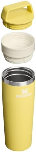 STANLEY Cafe To Go Travel Mug 20 oz | Leakproof Two-Part Drink Through Lid | Tumbler Cup for Coffee, Tea and Drinks | Insulated Stainless Steel Coffee Mug | BPA-Free | Daffodil - Image 2