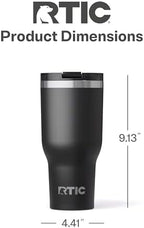 RTIC 40oz Essential Tumbler with Lid, Ceramic Lined, Black - Image 4