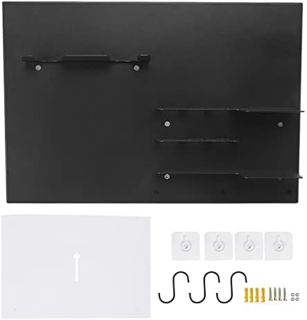 AYNEFY Storage Racks Rack Iron Space Saving Coffee Handle Storage Holder With Installation Accessories For Cafe Coffee Tools Wall Mounted (Black) - Image 2