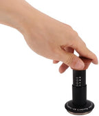 Calibrated Spring Loaded Coffee Tamper with 3.9 Inch Aluminum Stainless Steel Waffle Base and Wood Handle for Baristas and Espresso Enthusiasts (53mm) - Image 5