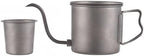 400ml Camping Kettles for Boiling Water, Coffee Kettle with Folding Handle+Removable Coffee Spout Coffee Pot with Coffee Filter/Small Cup, Lightweight Tea Kettle for Picnic Backpacking Hiking by Doorslay