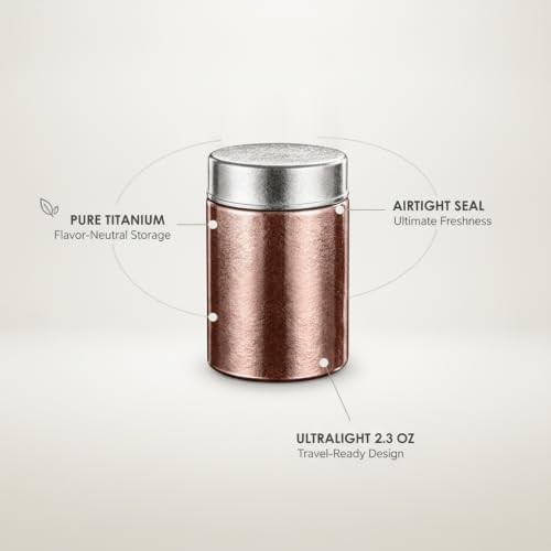 Tea Enthusiasts Pure Titanium Canister, 9.5 fl oz - Image 4