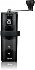 HARIO MSGS-2-B Smart G PRO Coffee Grinder, 0.8 oz (24 g), Transparent Black, Stainless Steel Blade, Disassemblable, Compact by Hario