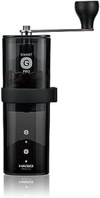HARIO MSGS-2-B Smart G PRO Coffee Grinder, 0.8 oz (24 g), Transparent Black, Stainless Steel Blade, Disassemblable, Compact by Hario